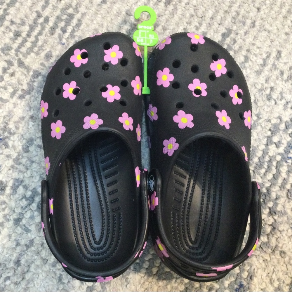 Crocs Flower black pink